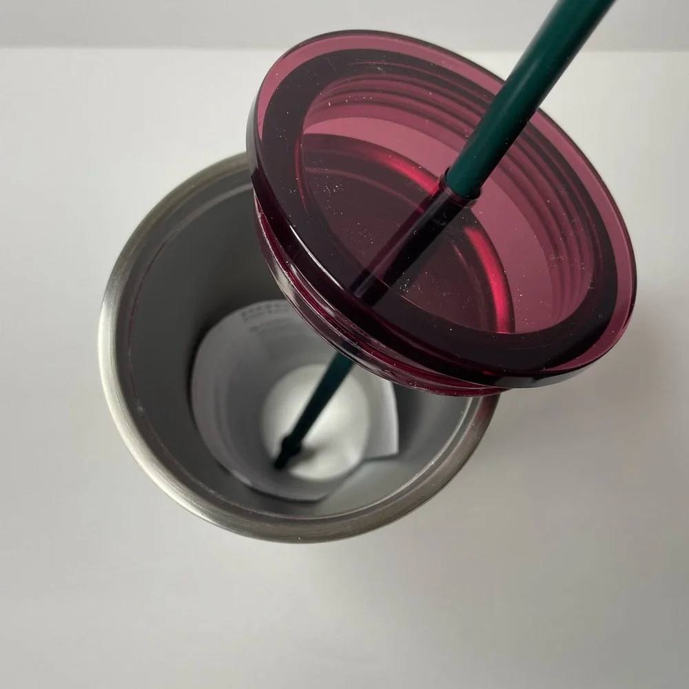 New Starbucks Pink Enchanted Forest Stainless Steel Tumbler - Picture 8 of 8